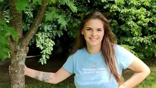 Seductive babe with big natural tits, endless porn with her stepdad