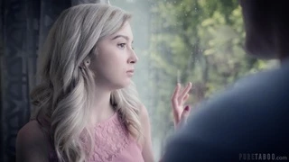 Tattooed dude fucks orgasmic pussy of cute blonde Lexi Lore