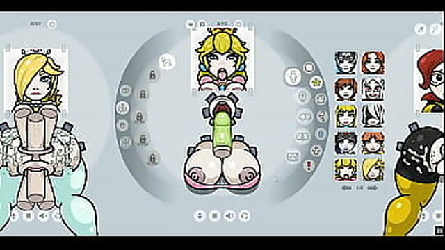 Nintendo's hentai game Rosalina Peach and Daisy get the best gangbang in this sexy video