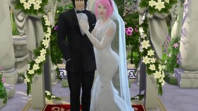 Sakura Wedding Party Naruto Hentai Nethorare Wife in Wedding Clothes Husband Cuckold Anime