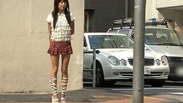 guys tear apart this tiny Japanese slut and cum in her mouth