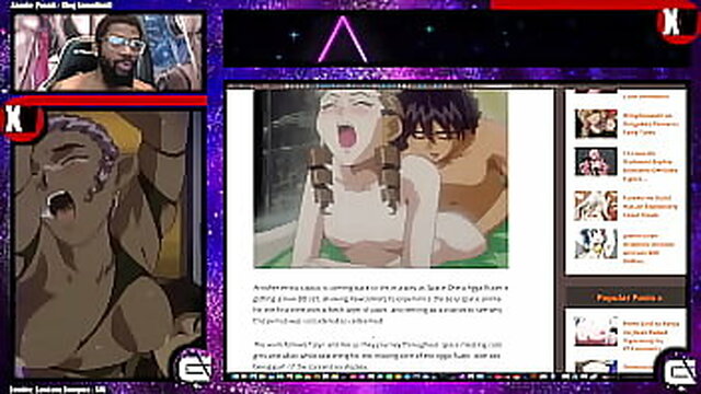 HDSm Hentai: Sexy ebony babes get fucked hard