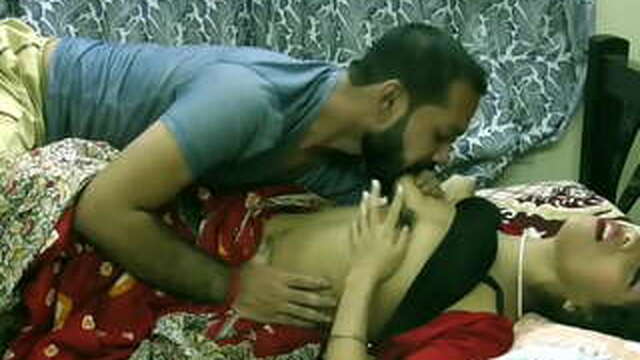 Indian lustful unsatisfied wife has sex with BA pass caretaker with clear audio in Hindi