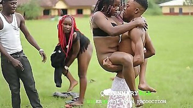 HD video of two fitness instructors getting fucked hard during their workout at the sports stadium