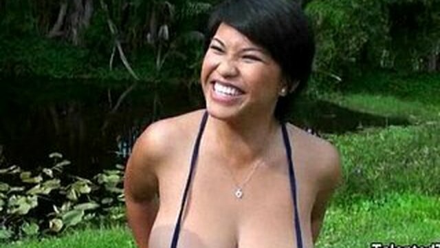 Big And Elastic Asian Boobs Fondled