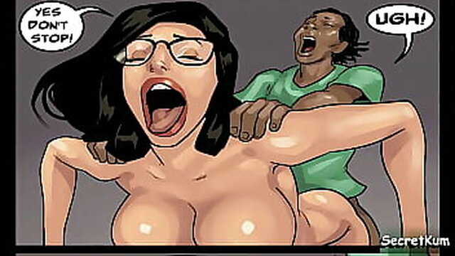 Horny white teacher gets tied up and ran a train by BBC black students