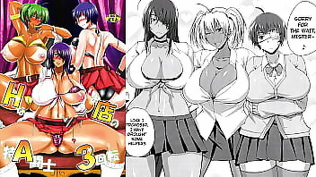 Hentai group fun: Sexy Ninja girls strip and have sex in an orgy!