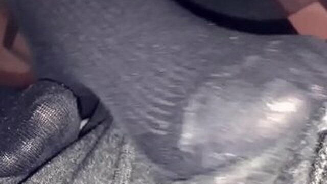 A girl gives a blowjob in smelly socks!