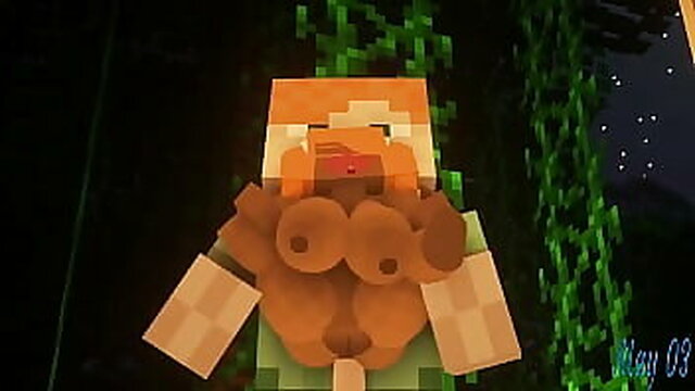 Minecraft sexmod update's monster girls get naughty in a wild orgy party
