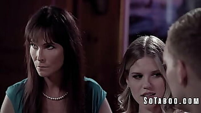 Boyfriend's crazy family gets naughty in the bedroom