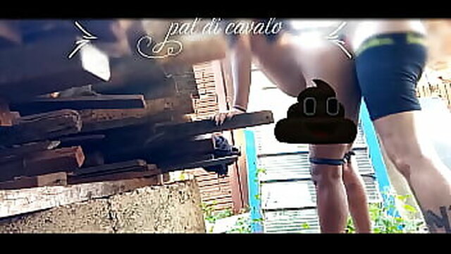 Cum and cum hard in the backyard during my friend's birthday party