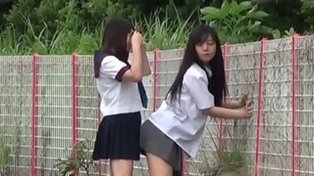 Japanese teenage sluts peeing