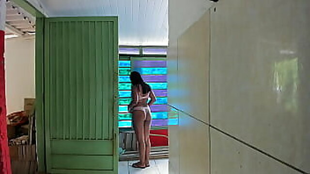Pornstar wife gets a taste of her neighbor's big ass and hungry pussy