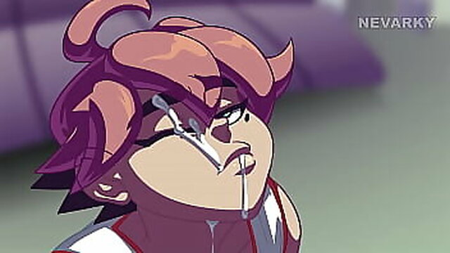 Cartoon gangbang with a girl: A deepthroat and anal experience