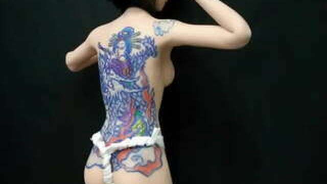Tattoo on girl Japan kawai mo