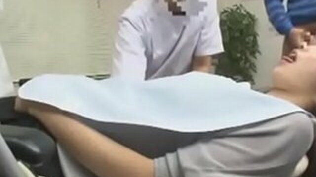 Japanese EP Invisible Man in dental clinic, patient is fondled and fucked, Act
