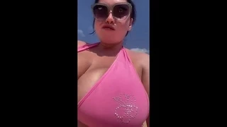 Social Media Babes with monster boobs - bikini